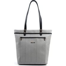 Silver & Polo Siyah Beyaz - Siyah SP1203 Kadın Omuz Çantası