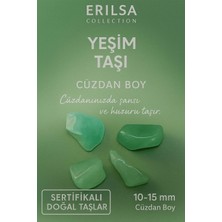 Erilsa Sertifikalı Yeşim Taşı Kütle 10-15 mm Cüzdan Boy – Şans Huzur ve Bereket Taşı