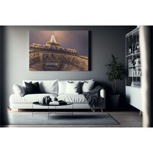 Paris Eyfel Kulesi Hd Dijital Baskı Yatay Kanvas Tablo Oturma Odası Misafir Odası Dekor