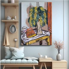 Henri Matisse Mimoza Vazo Çiçekleri Kanvas Tablo Duvar Tablosu Dekoratif Ressam Tablosu