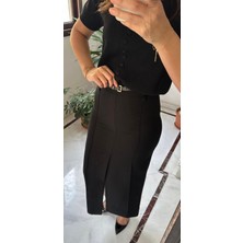 Lasorella Butik Kadın Siyah Kalem Etek