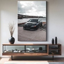 Mitsubishi Lancer Evolution Wrc Kanvas Tablo Japon Ralli Arabası Efsanesi Tablo