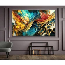 GülsenArt Soyut Tasarım Renklerin Tutkusu Hd Baskı Kanvas Tablo Hd Dijital Baskı Yatay Kanvas Tablo 412