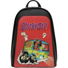 Dogo Kadın Vegan Deri Siyah Sırt Çantası - Warner Bros Scooby Doo Ghost Chase Tasarım