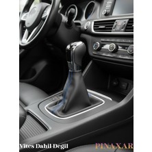 Vites Körüğü Siyah Deri Mavi Spor Dikiş Özel Tasarım Tüm Araçlara Uyumlu