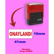 Plankton Tasarım Onaylandı Kaşesi, 911 (41mm*16mm) Otomatik Kaşe