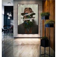 Dekoratif Soyut Sanat Ahşap Hd Baskı Kanvas Tablo Hd Dijital Baskı Dikey Kanvas Tablo 6t1