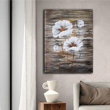 GülsenArt Dekoratif Tablonuz Dekoratif Modern Şık Çiçek Hd Baskı Kanvas Tablo Dikey E11