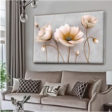 Dekoratif Tablonuz Dekoratif Modern Şık Çiçek Hd Dijital Baskı Yatay Kanvas Tablo E36