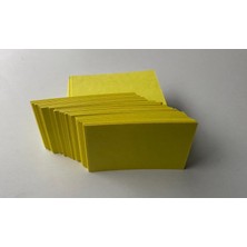 Orbak Kağıtçılık Boş Kelime Kartı Sarı 5X8CM 1000’LI | Not, Etiket ve Kartvizit Kullanımına Uygun