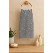 Turanyolu 2'li Gri Renk El ve Mutfak Havlusu Seti – 30X50 cm | Şık, Yumuşak ve Emici