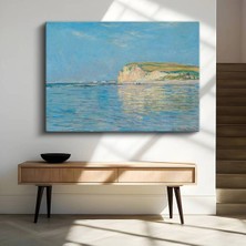 GülsenArt Claude Monet Pourville Sahili Deniz Manzarası Kanvas Tablo Duvar Tablosu Dekoratif Ressam Tablosu