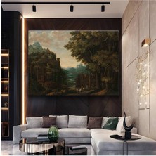 GülsenArt Alexander Keirincx Orman Doğa Manzarası Kanvas Tablo Duvar Tablosu Dekoratif Ressam Tablosu
