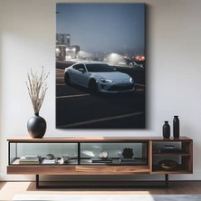 GülsenArt Toyota GT86 Drift Arabası Kanvas Tablo Japon Spor Araba ve Sokak Yarışı Tablo