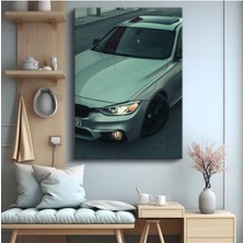 GülsenArt Bmw 3 Serisi Premium Sedan Kanvas Tablo Alman Lüks Otomobil Bavyera Tablo