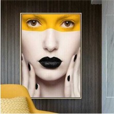 GülsenArt Fashion Woman Hd Baskı Kanvas Tablo Hd Dijital Baskı Dikey Kanvas Tablo1