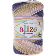 Alize Şekerim Bebe Batik Pembe Açık Kahfeli Batik 1 Adet Colar : 6619