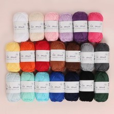 La Mia Mini Mercerized Cotton 20LI Paket Renkli El Örgü Ipi - 33825