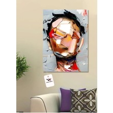 Yağlı Boya Görünümlü Boya Görünümlü Face Art Hd Dijital Baskı Dikey Kanvas Tablo Dekoratif