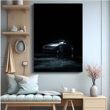 Delorean Dmc-12 Retro Araba Kanvas Tablo Efsanevi Zaman Makinesi Otomobil Tablo