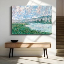 Claude Monet Seine Nehri Su Manzarası Kanvas Tablo Duvar Tablosu Dekoratif Ressam Tablosu