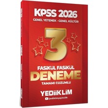Yediiklim 2026 Kpss Genel Yetenek Genel Kültür 3 Yıldız Deneme Çözümlü Yediiklim Yayınları