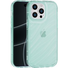 Vissona iPhone 15 Pro Uyumlu Telefon Kılıfı Kamera Çıkıntılı Kabartmalı Parlak Desenli Darbe Emici Silikon K