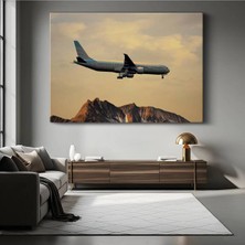 Boeing 777 Dağlar Uçuş Kanvas Tablo Havacılık Teknolojisi Tablo