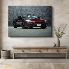 Aston Martin Vantage Ingiliz Kanvas Tablo Lüks Spor Otomobil Bond Tablo