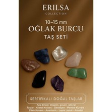 Erilsa Sertifikalı Oğlak Burcu Doğal Taş Kütle Seti 10-15 mm - Disiplin Güven ve Istikrar Enerjisi