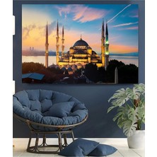 Deniz Manzaralı Cami Hd Kalite Hd Dijital Baskı Yatay Kanvas Tablo Oturma Odası Dekor