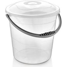 Turanyolu Pratik Kullanımlı 10 Litre Şeffaf Kapaklı Çok Amaçlı Kova