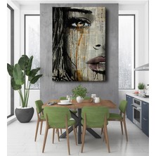 Dekor Ofisi Şık Kadın Modern Dekoratif Hd Dijital Baskı Dikey Kanvas Duvar Tablo