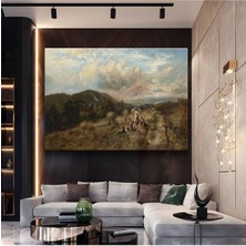 John Constable Hasat Zamanı Kırsal Resmi Kanvas Tablo Duvar Tablosu Dekoratif Ressam Tablosu