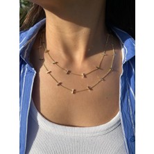 Nunu Takı Çubuk Desen Dolama Zincir Kolye