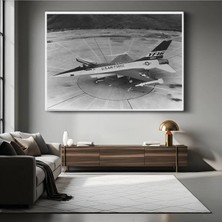 F-16 Savaş Uçağı Klasik Kanvas Tablo Amerikan Askeri Jet Havacılık Tablo