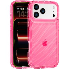 Vissona iPhone 17 Pro Max Uyumlu Telefon Kılıfı Kamera Çıkıntılı Kabartmalı Parlak Desenli Darbe Emici Silikon Kılıf