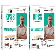 Yargı 2026 Kpss Vatandaşlık Soru Bankası + 15 Deneme 2 Li Set Anka Ekibi - Mustafa Erkol Yargı Yayınları