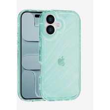 Vissona iPhone 17 Uyumlu Telefon Kılıfı Kamera Çıkıntılı Kabartmalı Parlak Desenli Darbe Emici Silikon Kılıf
