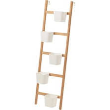IKEA Satsumas Çiçeklik Bambu Beyaz 125 cm