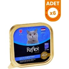 Reflex Plus Jöle Içinde Parça Morina ve Alabalıklı Yetişkin Konserve Kedi Maması
