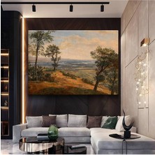 Jacob Van Ruisdael Geniş Ova Doğa Manzarası Kanvas Tablo Duvar Tablosu Dekoratif Ressam Tablosu