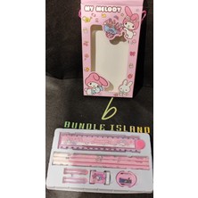 Ada Çanta Kırtasiye Kuromi My Melody Figürlü Kutulu Kırtasiye Seti