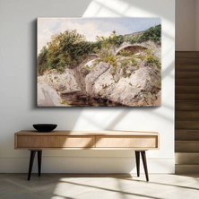 GülsenArt John Constable Taş Köprü Kayalık Manzara Kanvas Tablo Duvar Tablosu Dekoratif Ressam Tablosu