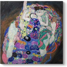 Gustav Klimt - The Virgin - Tablosu Hd Dijital Baskı Kare Kanvas Tablo 52