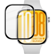 Forzacase Xiaomi Redmi Watch 6 ile Uyumlu Çerçeveli Tam Kaplayan 3D Pet Ekran Koruyucu Film - FC016