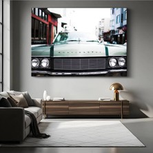 Lincoln Continental Klasik Amerikan Kanvas Tablo Lüksü Simgesi Detroit Tablo