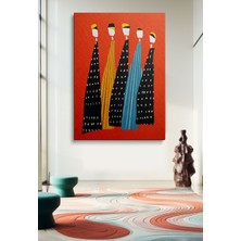 Kanvas Duvar Tablosu Tekli Hd Dijital Baskı Dikey Canvas Tablo Boho Klasik Modern 121 Ofis Dekoru