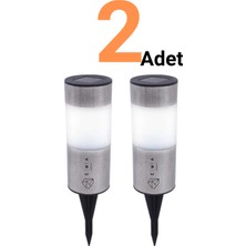 Ema Dükkan 2 Adet Solar Dekoratif Bahçe Lambası 3W Gün Işığı | Çim Üstü Solar Aydınlatma | IP65 Su Geçirmez | 6V Güneş Enerjili LED Armatür