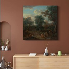Claude Lorrain Pastoral Kırsal Manzara Sanatı Kanvas Tablo Duvar Tablosu Dekoratif Ressam Tablosu